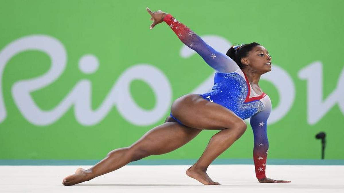 U.S. gymnast Simone Biles delivers a gold-medal performance in the Floor Exercise final at Rio Olympic Arena in Rio de Janeiro.