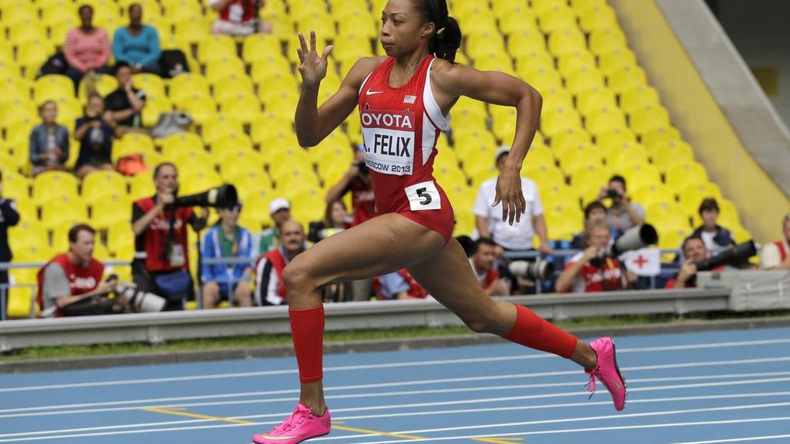 Allyson Felix hopes to qualify for the 200- and 400-meter runs at the Rio Olympics this summer. A scheduling change has put more time between the 200 prelims and 400 final, which originally were just 75 minutes apart.