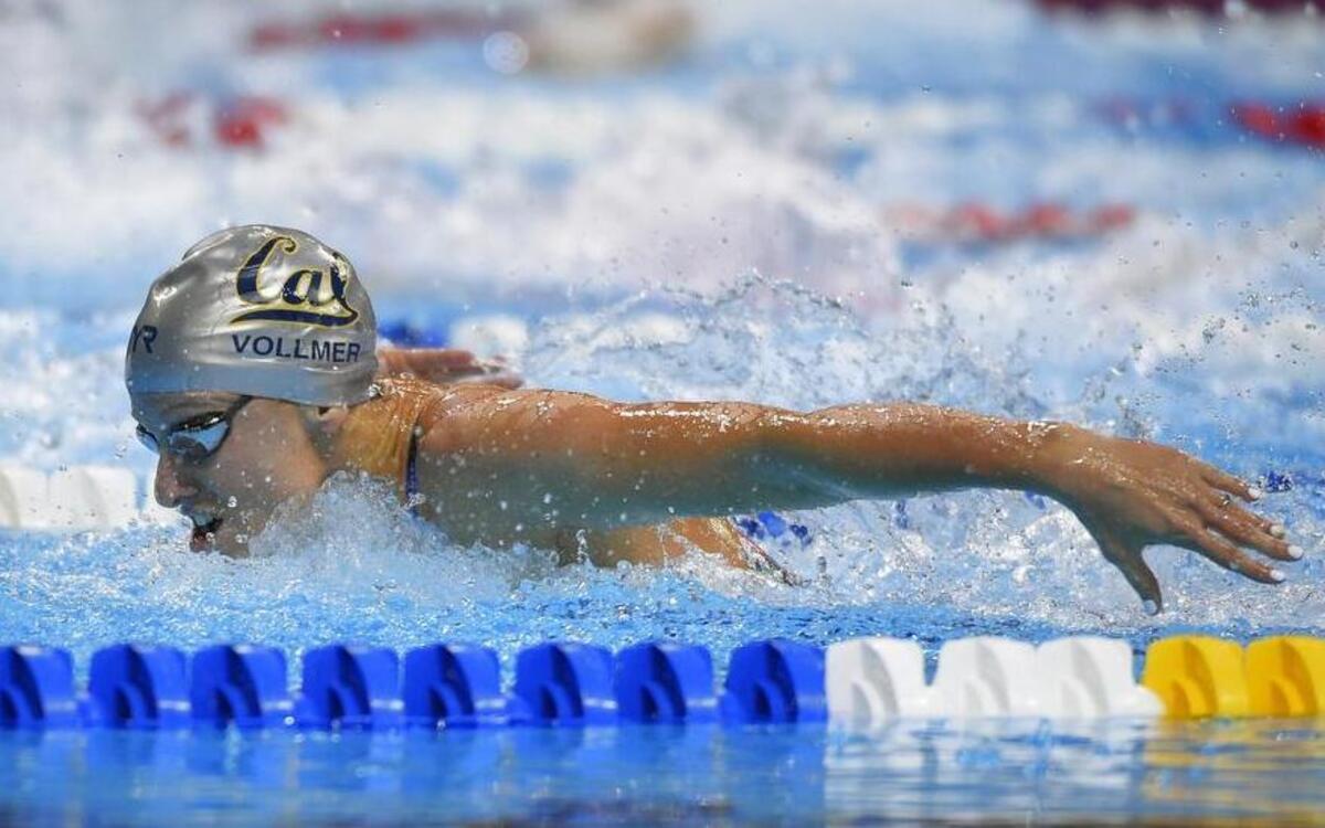 Dana Vollmer of Granbury is a four-time gold medalist competing in her third Olympics. In the 2012 London Games, she won the gold medal in the 100 butterfly in what was then a world record time of 55.98.