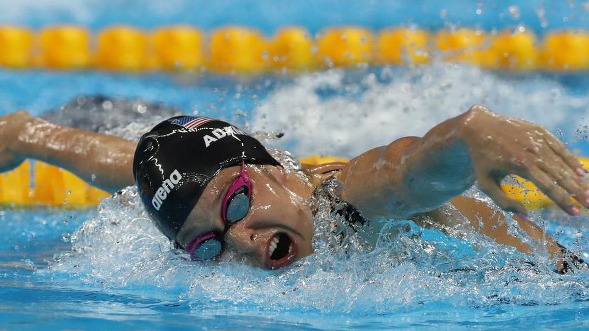 United States’ Cammile Adams competes in a semifinal of the women's 200-meter butterfly during the swimming competitions at the 2016 Summer Olympics, Tuesday, Aug. 9, 2016, in Rio de Janeiro, Brazil.