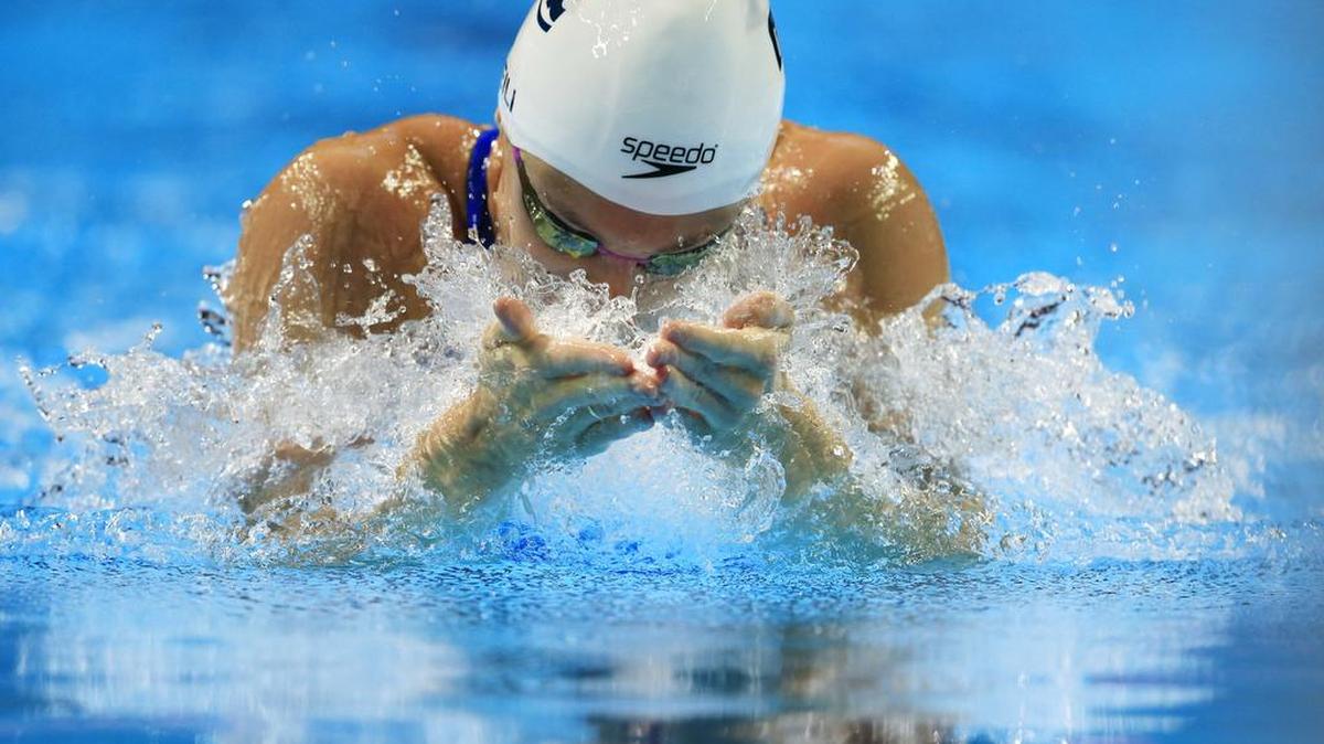 Katie Meili’s personal best time of 1:05.64, set a year ago at the Pan American Games, is less than a half-second off the Olympic record of 1:05.17 set in 2008.