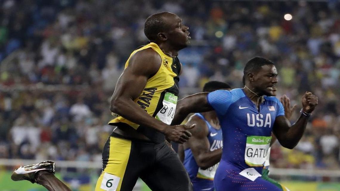 Usain Bolt, who won the 100 meters in 9.81 seconds, three-peated in the event, and has a chance to do the same in the 200 and the 400 relay.