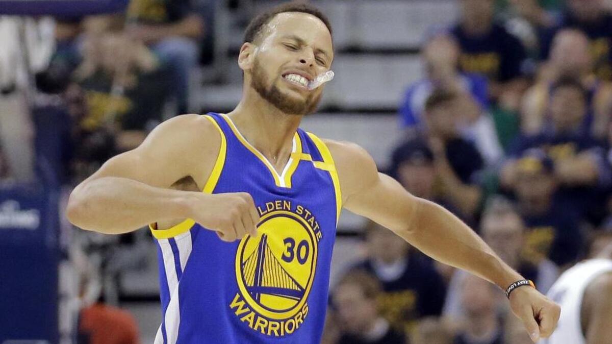 The Golden State Warriors and guard Stephen Curry are long since finished celebrating their four-game sweep of the Utah Jazz on May 8. The Warriors host the San Antonio Spurs at 2:30 p.m. Sunday on ABC (WFAA/Channel 8) in Game 1 of the Western Conference Finals.