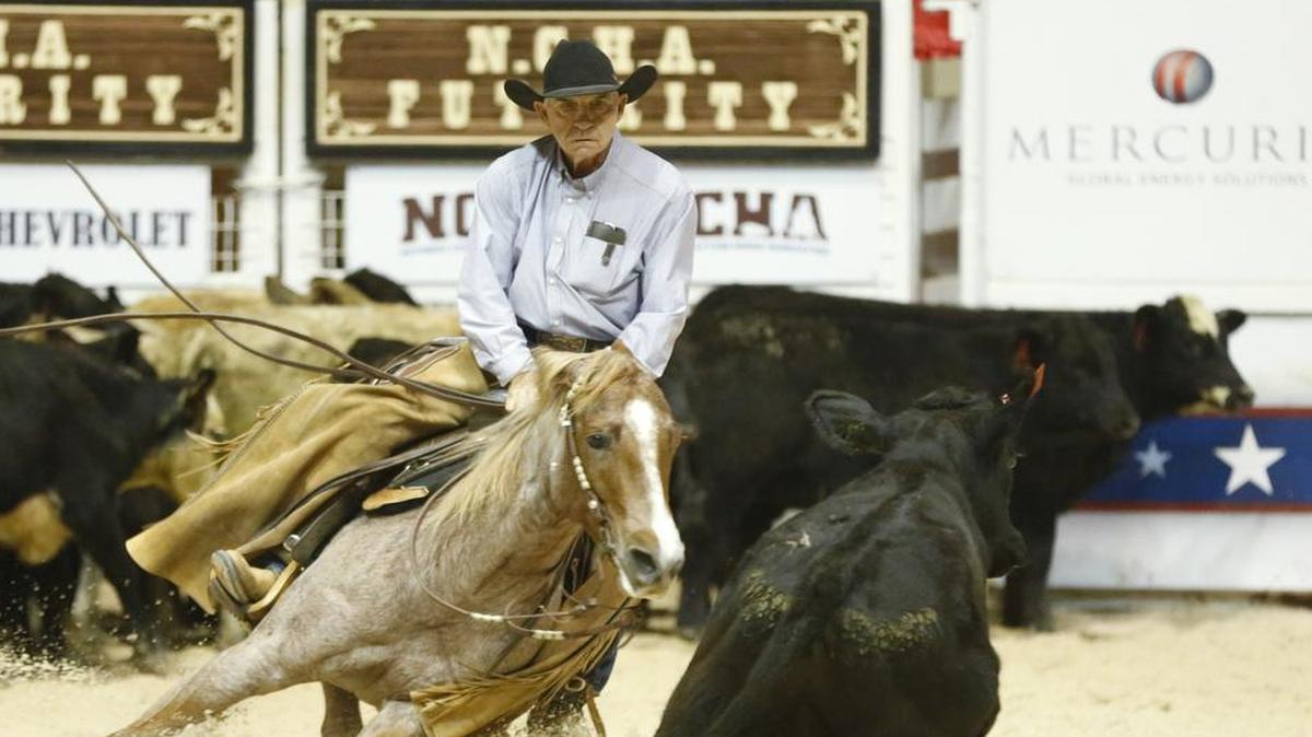 Rufus Hayes rides MC Cat Nic during the National Cutting Horse Association Futurity on Nov. 17. The three-week extravaganza wraps up Friday and Saturday at Will Rogers Coliseum. The Open semifinals are set for 4 p.m. Friday, with the finals scheduled for 6 p.m. Saturday.