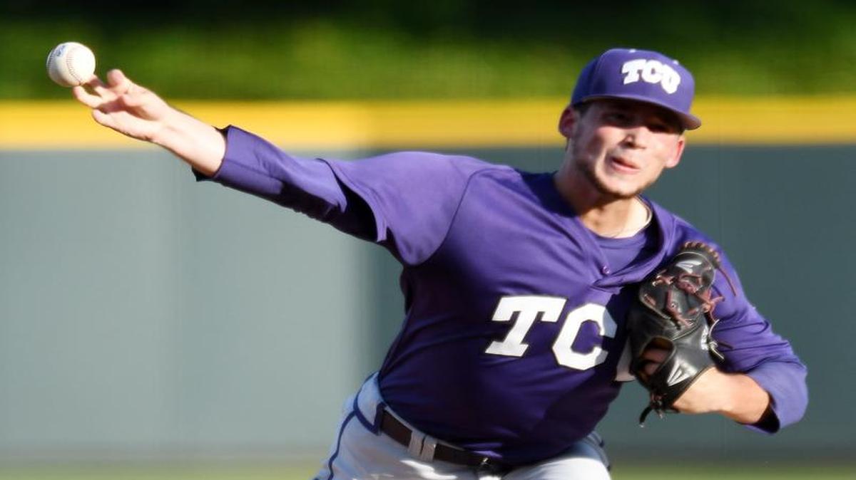 Jared Janczak, pitching in last year’s Fort Worth Regional tournament, is scheduled to take the mound Friday in TCU’s season opener against Penn State. First pitch is set for 6:30 p.m. at Lupton Stadium.
