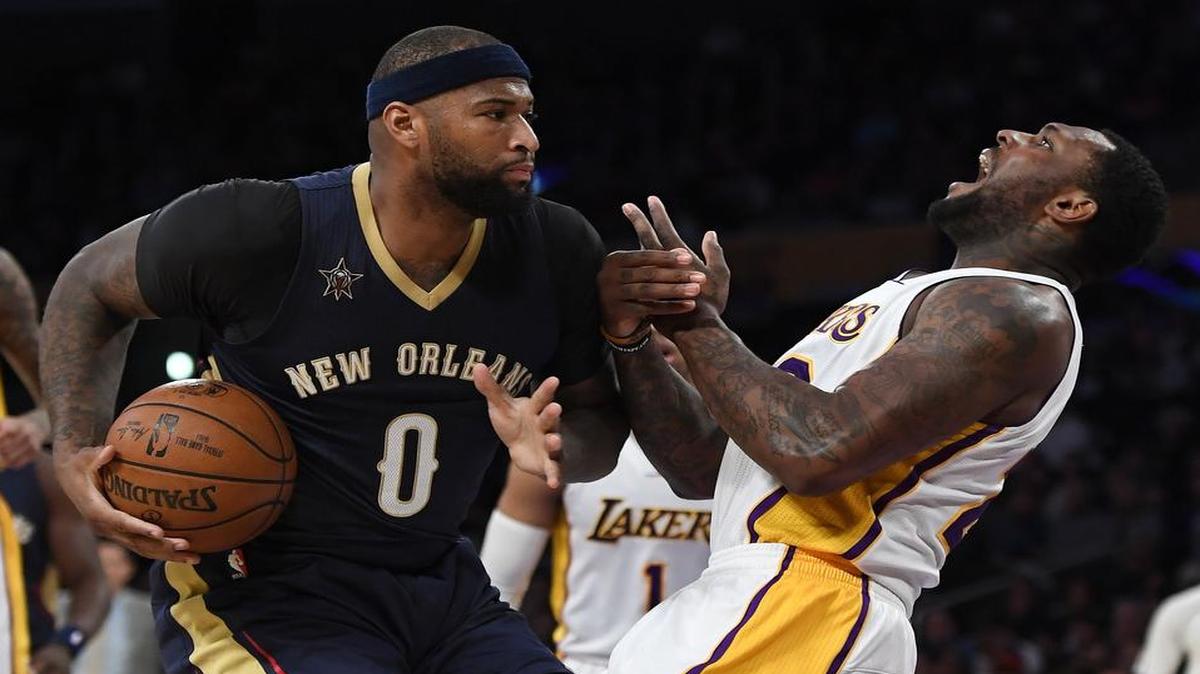 Tarik Black, right, and the Los Angeles Lakers have suffered through another painful season in 2016-17. The Lakers (19-44), who have lost seven consecutive games, travel to Dallas to take on the resurgent Mavericks (26-36) on Tuesday at American Airlines Center. Fox Sports Southwest has the coverage starting at 7:30 p.m.