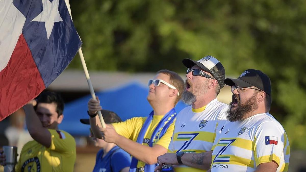In this file photo, fans cheer for the Fort Worth Vaqueros during a playoff soccer match in July 2017. The Vaqueros play their 2022 home opener Saturday, May 14 against the Lubbock Matadors.
