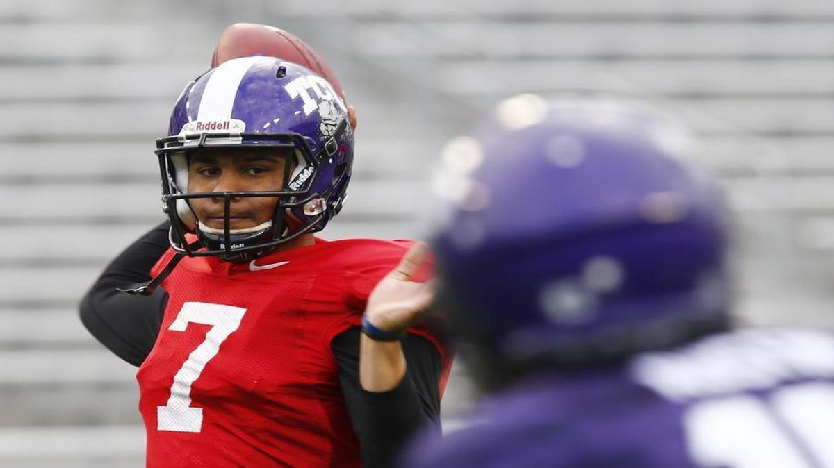 Quarterack Kenny Hill hasn’t been named the starter, but he’s been voted the Big 12’s preseason newcomer of the year.