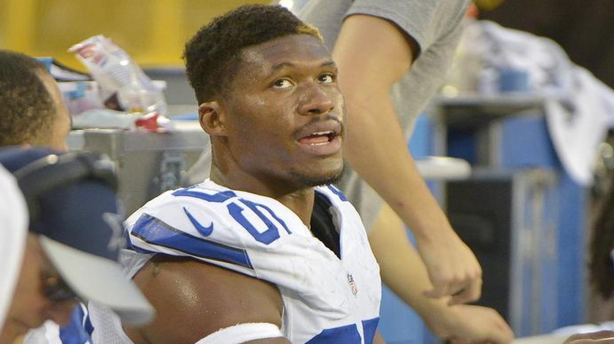 Dallas Cowboys defensive tackle David Irving (95) watches from the bench fter causing a turnover as the Dallas Cowboys beat the Green Bay Packers 30-16 at Lambeau Field in Green Bay, WI, Sunday, Oct. 16, 2016.