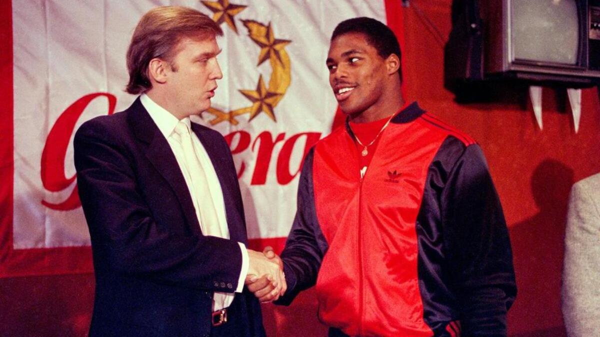 Herschel Walker was already a member of the New Jersey Generals when Donald Trump took over as owner.