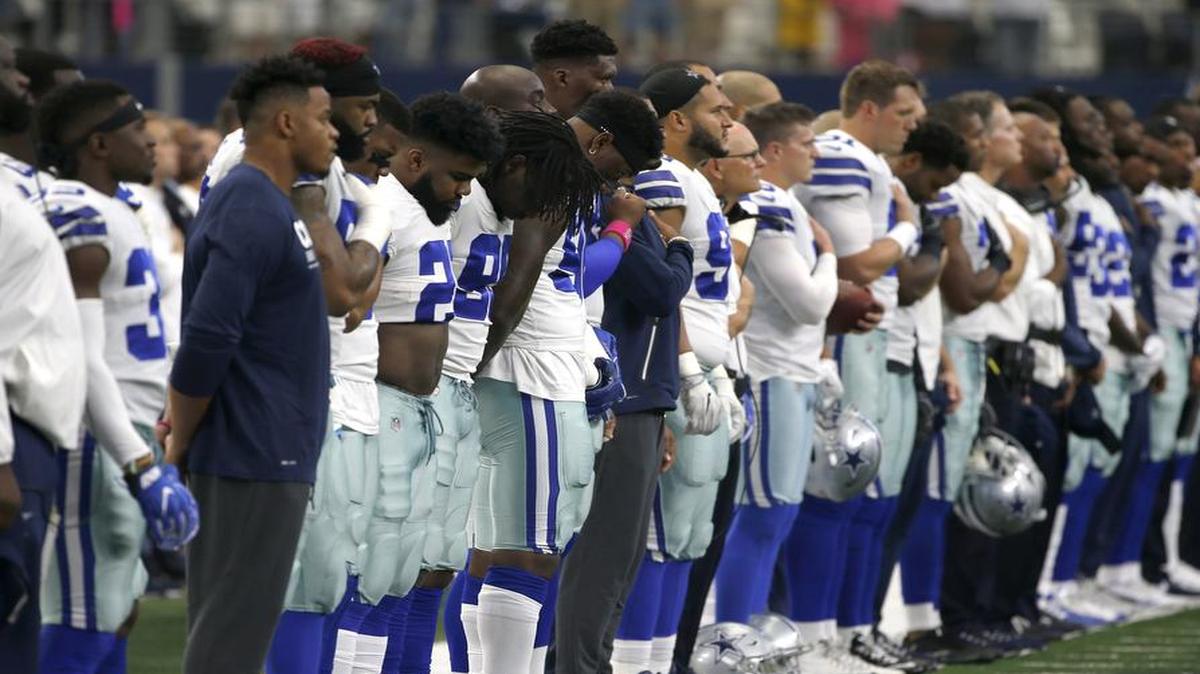In 2017, the Dallas Cowboys players stood without protest during the national anthem. Team owner Jerry Jones said that any player who took a knee would not be tolerated. But in the wake of George Floyd’s death what will be the response this season?