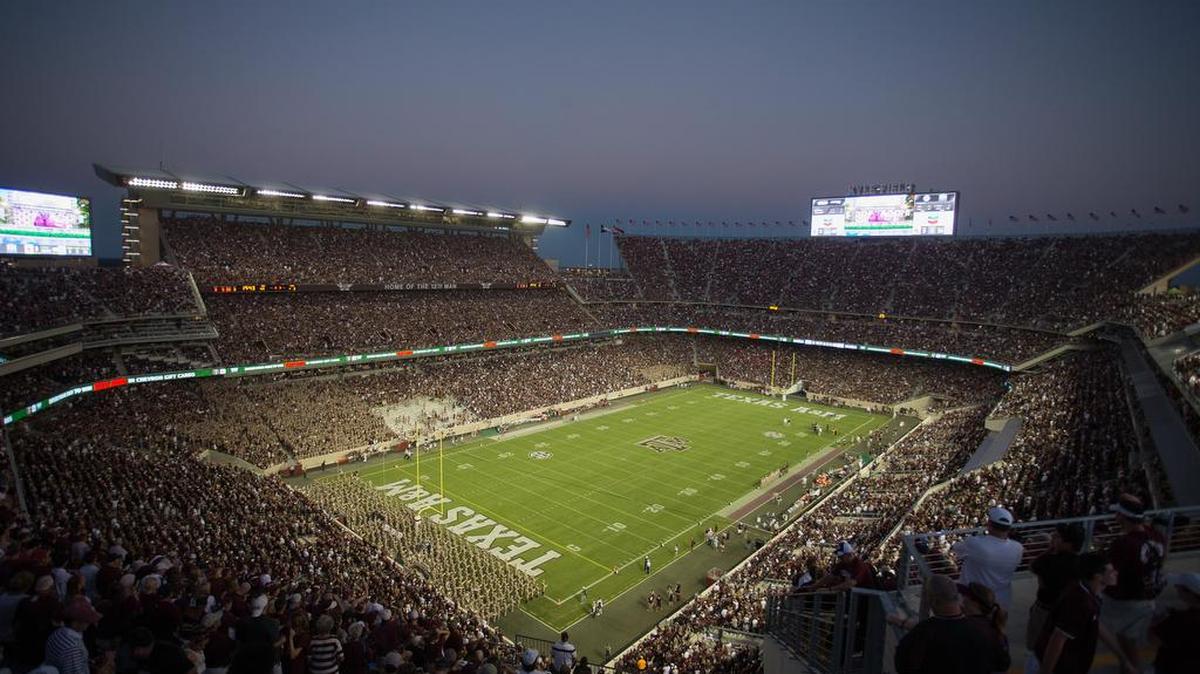 Texas A&M’s Kyle Field was renovated and expanded under former athletic director Eric Hyman.