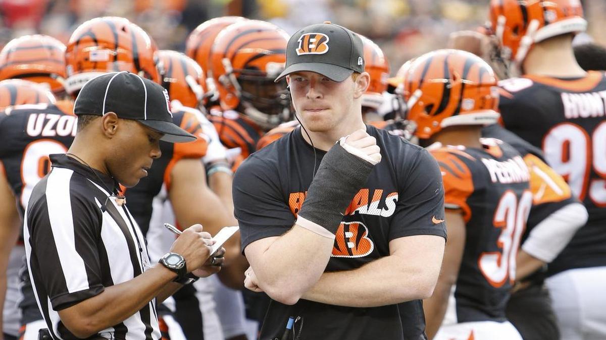 With quarterback Andy Dalton sidelined by a thumb injury, the Cincinnati Bengals became the gang that couldn’t shoot straight in the NFL playoffs last season.