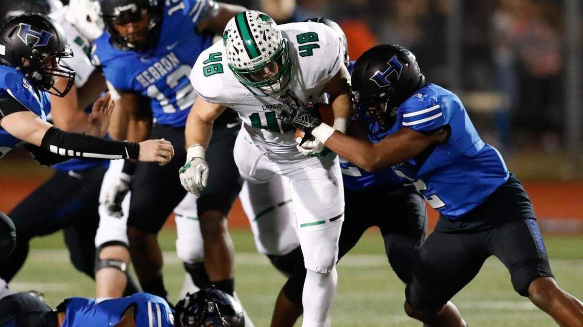 File -Southlake Carroll’s football team.