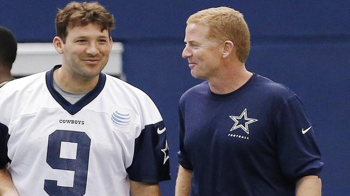 
Cowboys coach Jason Garrett, right, is warm and funny with his players, but plays things close to the vest with the media.


