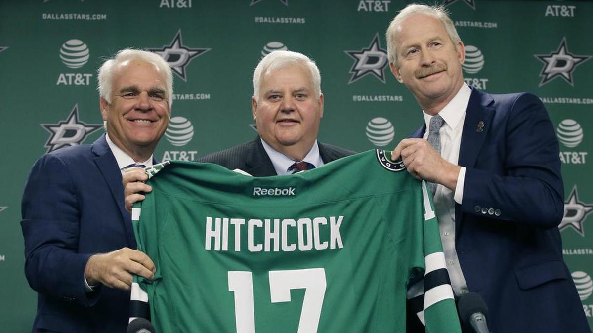 Hired on April 13, 2017 to return the Dallas Stars back to playoff glory, coach Ken Hitchcock, middle, retired on Friday after the team again missed the playoffs.