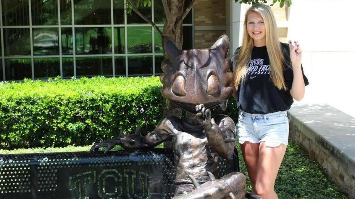 Arlington junior Katie Clark committed to TCU volleyball on Tuesday.
