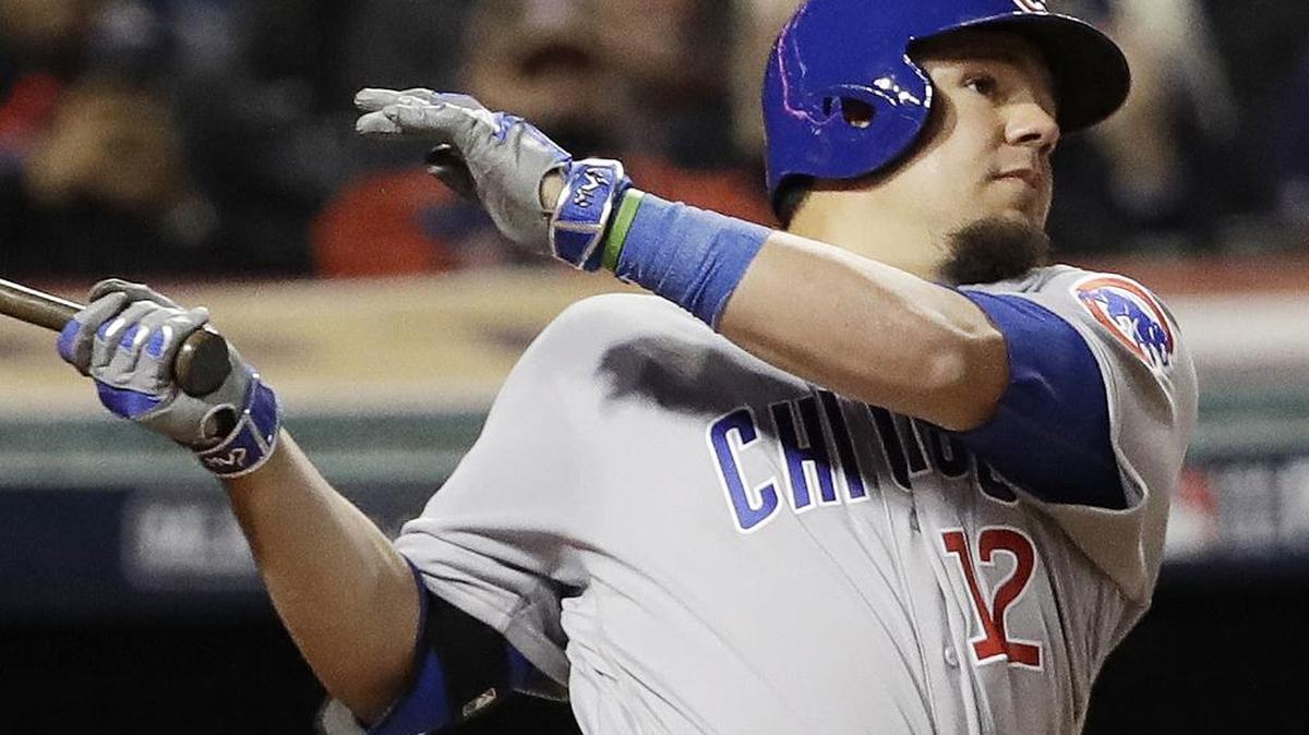 Cubs slugger Kyle Schwarber suffered a serious knee injury in the season’s third game and didn’t play again until the World Series started. He’s not shown any rust, going 3-for-7 with two walks and two RBIs as the designated hitter in the first two games at Cleveland. But he hasn’t been medically cleared to play in the field, limiting him to only pinch-hitting duties in the games at Wrigley Field. Game 4 of the Series from Chicago is at 7 p.m. Saturday on Fox (KDFW/4).