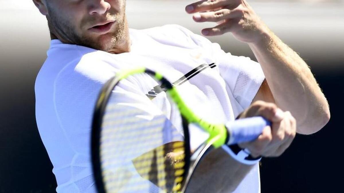 United States player Ryan Harrison makes a forehand return to Tomas Berdych of the Czech Republic during their second round match at the Australian Open. Harrison opened with a victory Monday as the No. 1 seed in the RBC Tennis Championship of Dallas at T Bar M Racquet Club.