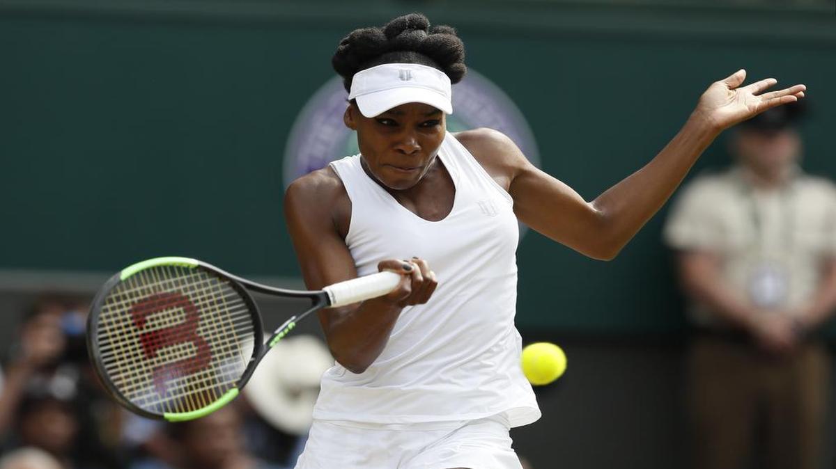 Venus Williams, above, defeated Johanna Konta in straight sets Thursday to advance to the Wimbledon finals on Saturday against Garbine Muguruza. Williams will be seeking her sixth Wimbledon title in the championship match, which will be televised at 8 a.m. on ESPN.